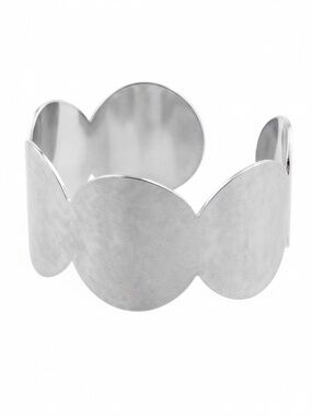 Womens Silver Tone Cuff Bracelet